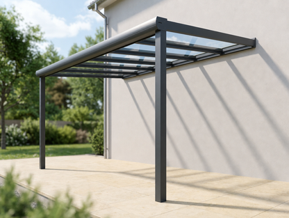 Prime Line mit VSG-Glas 8 mm – klare Glaseindeckung